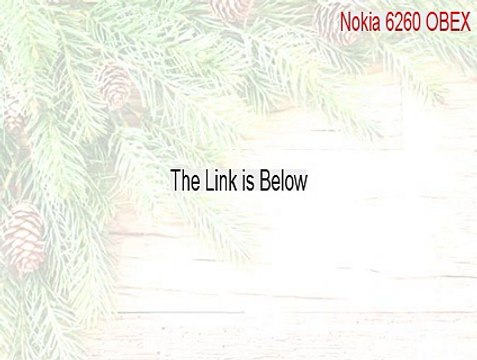 Nokia 6260 OBEX Download [Instant Download]