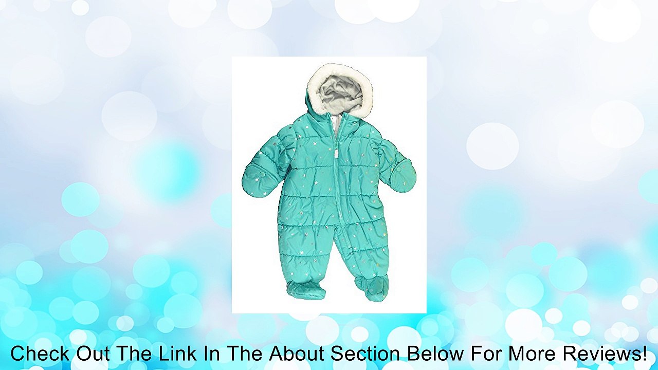 Carter's Baby Girls Light Green Sparkly Star One Piece Snow Suit Review