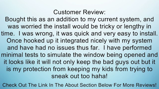 Wireless Door Window Gap Magnet Sensor Detector for PiSector Security Alarm Systems Review