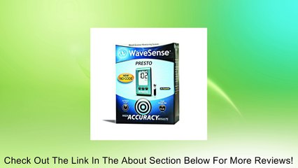 Wavesense Presto Blood Glucose Meter Kit Review