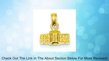 14K Yellow Gold 3D White House Charm USA Pendant Review