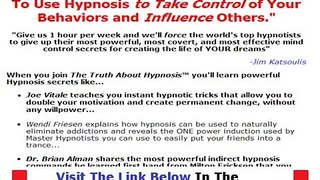 Review Of Truth About Hypnosis Bonus + Discount