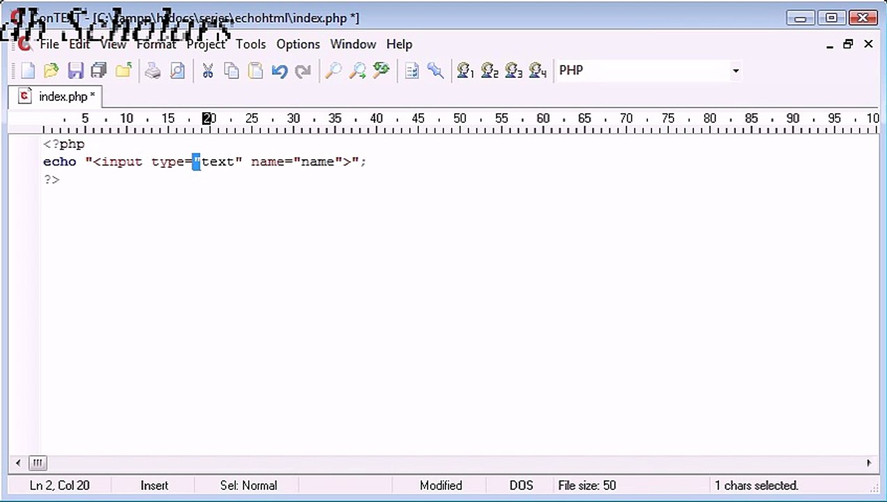 PHP Lecture (11) Output HTML Using ECHO_PRINT_x264