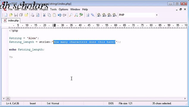 PHP Lecture (46) String Functions String Length_x264