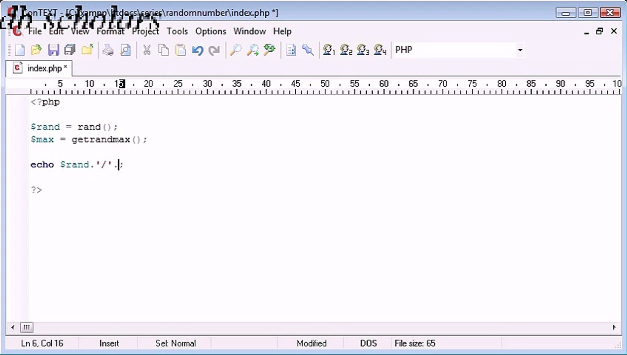 PHP Lecture (60) Random Number Generation_x264