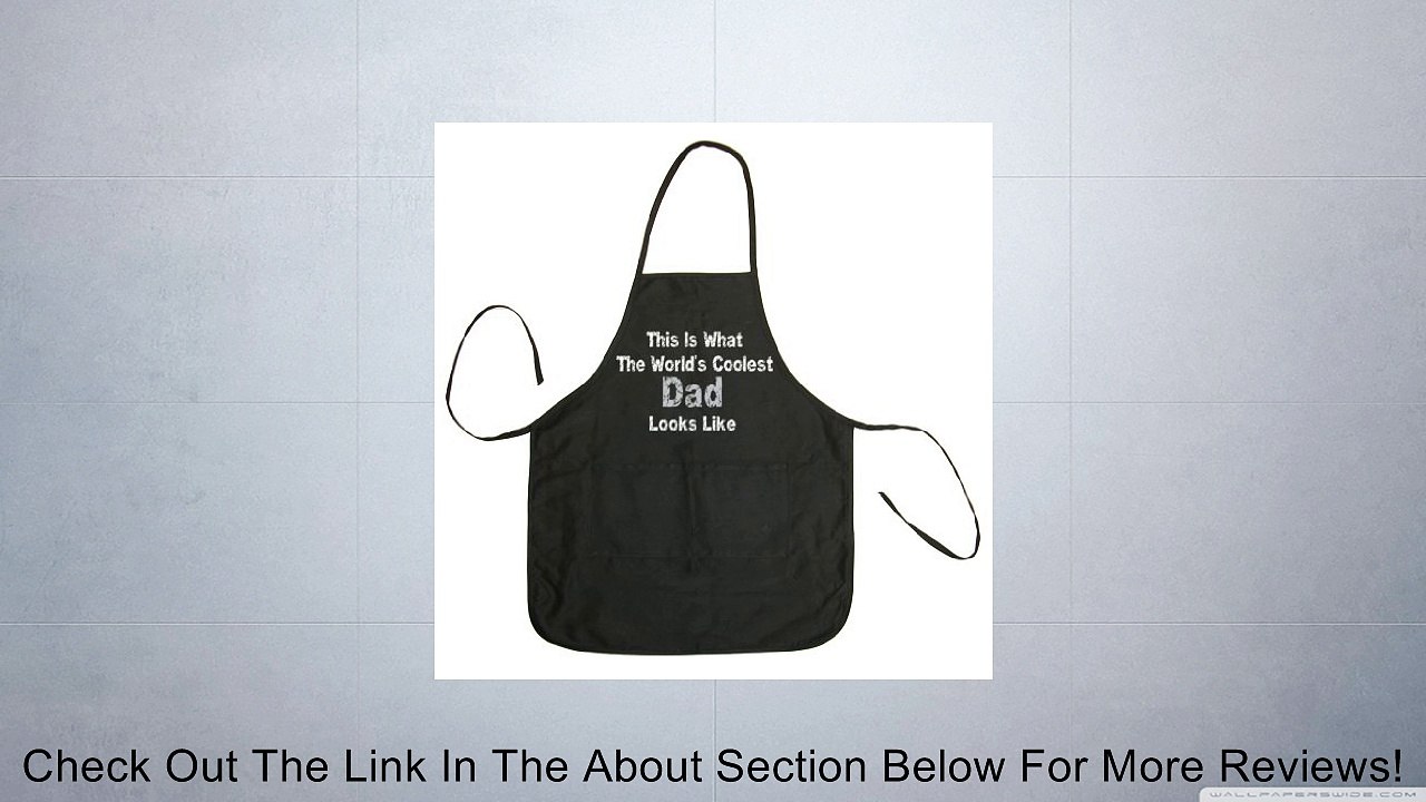 So Relative! World's Coolest Dad Looks Like Adult BBQ Cooking & Grilling Apron (Black, One Size) Review