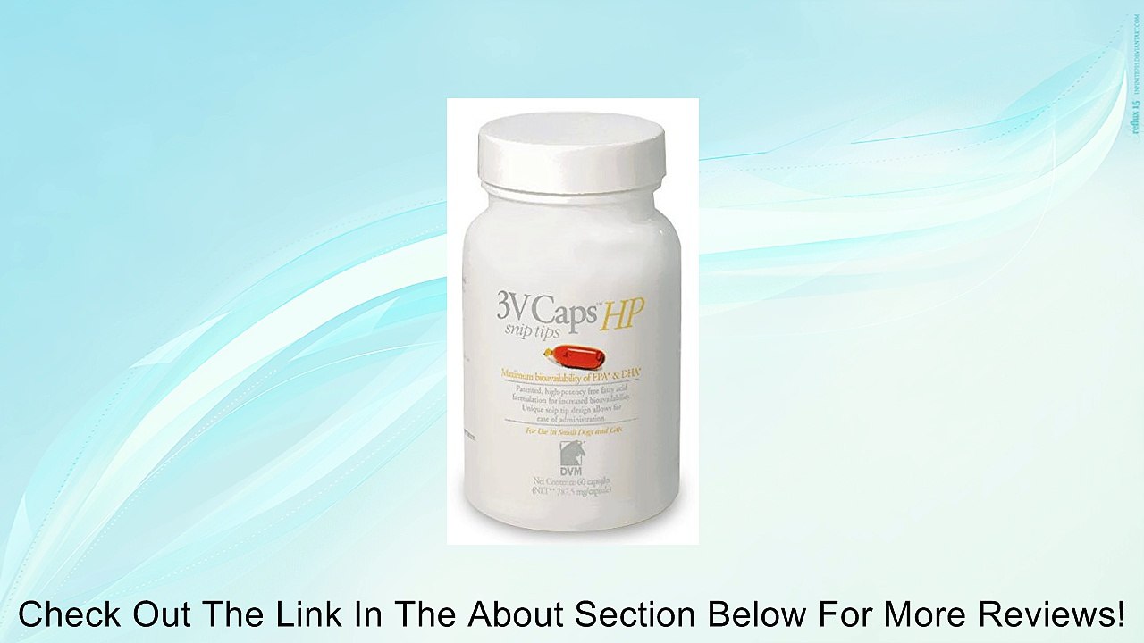 3V Caps HP SNIP TIPS for SMALLER DOGS CATS (60 Caps, 787.5 Review