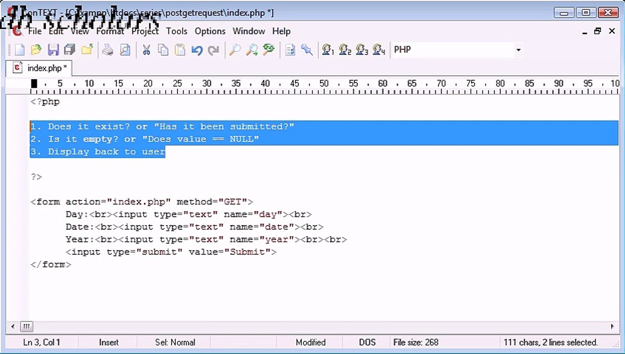 PHP Lecture (69) Working with $_GET Variables_x264
