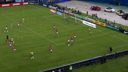 Neymar Double Sombrero vs Chile's Goalkeeper 19/11/2013