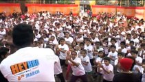 Ganesh Acharya Playing Holi With 200 Kids At Recreation Club