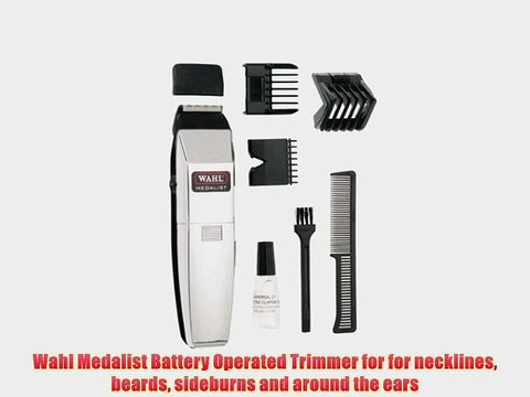 Wahl Medalist Battery Operated Trimmer for for necklines beards sideburns and around the ears
