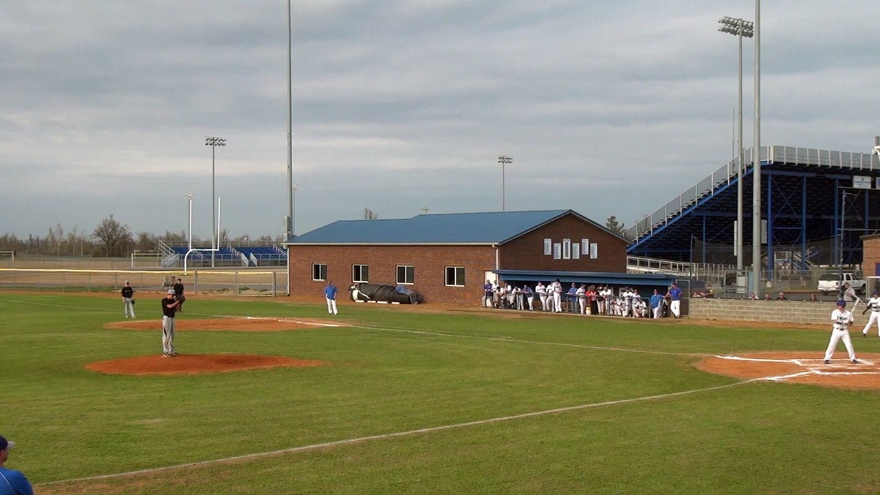 Baseball College pitcher's leg kick is entirely too high