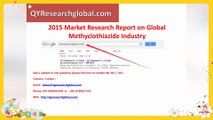 QYResearch group-2015 Market Research Report on Global Methyclothiazide Industry