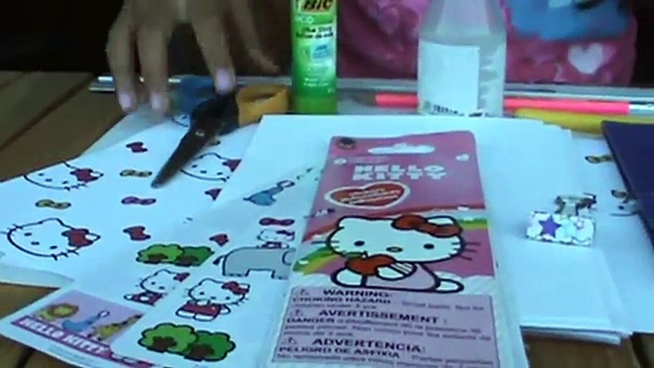 Como reciclar una carpeta la vuelta al cole Scrapbook (1)