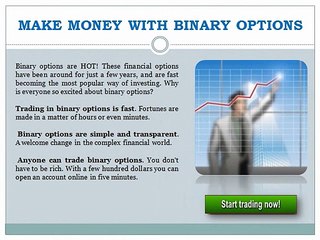 Make Money With Binary Options Trading