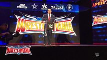 WWE - John Cena looks forward to WrestleMania 32 in 2016