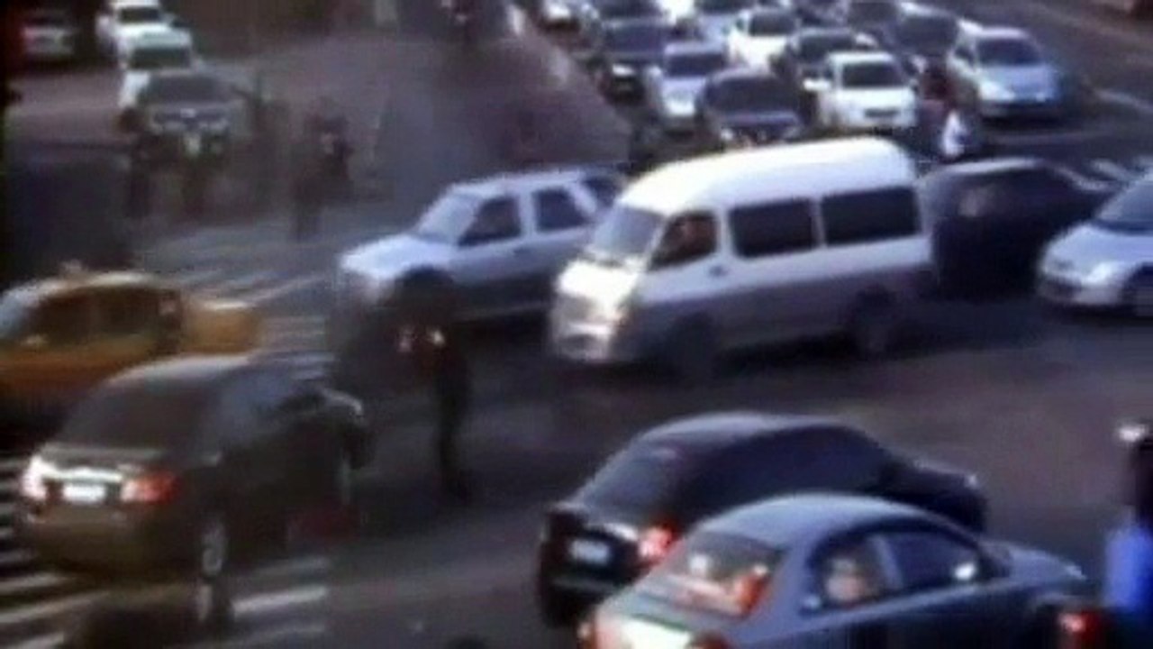 Horror crash caught on camera- cyclist hit by car