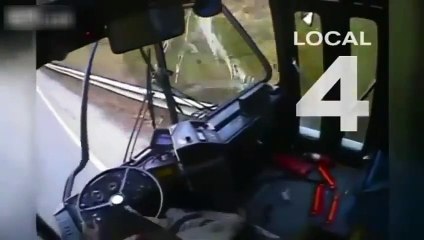 Un chauffeur de bus s'endort au volant et provoque un accident impressionnant