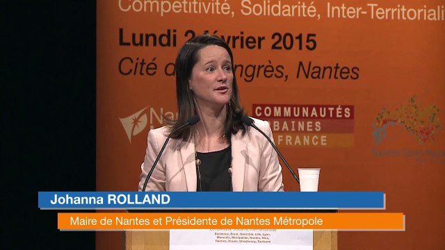 Demain les métropoles à Nantes - Le discours de Johanna Rolland, Maire de Nantes, Présidente de Nantes Métropole.