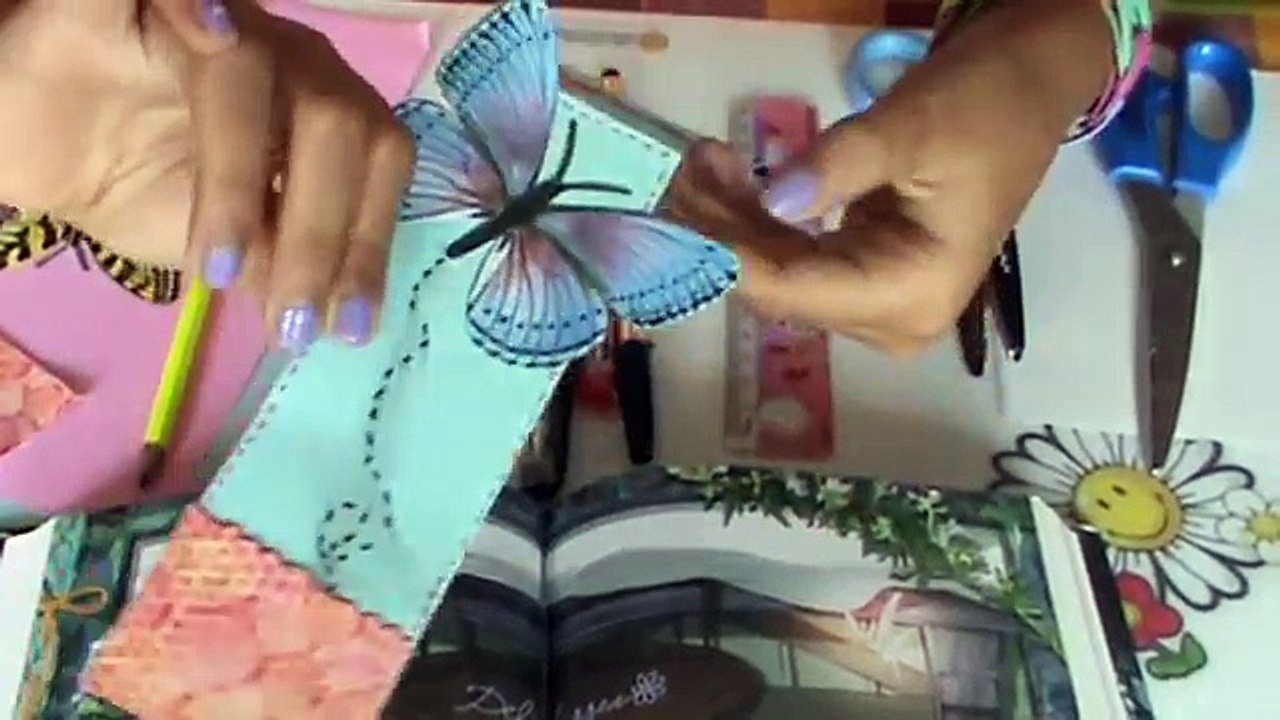 tutorial Punto de libro Scrapbook