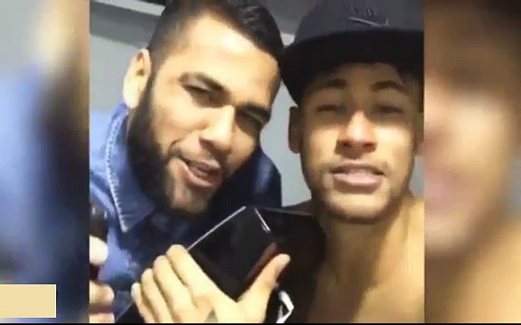Neymar y Dani Alves cantando El Perdon de Nicky Jam