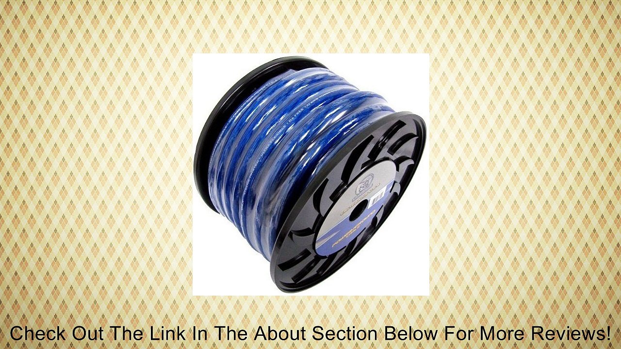 NEW BULLZ AUDIO 1/0 Gauge 50 FT Power Wire Ground Cable Review