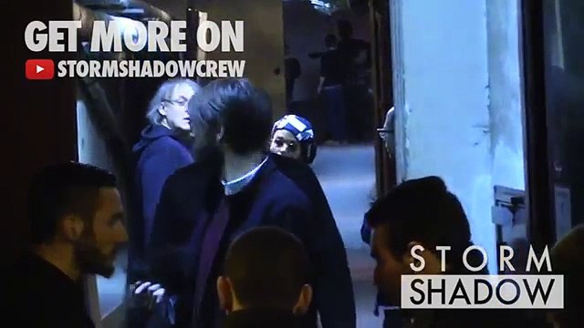 Robert Pattinson and FKA Twigs in Paris concert exit