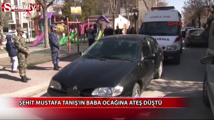 Şehit Mustafa Tanış'ın baba ocağına ateş düştü