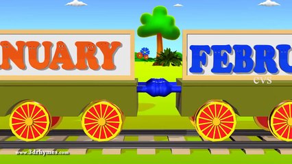 Months of the year song - 3D Animaton Preschool Nursery rhymes for children