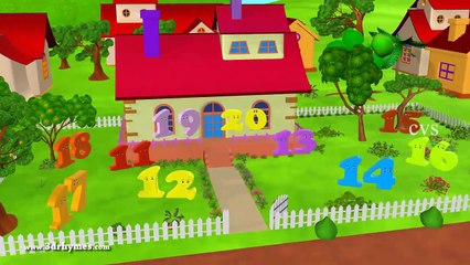 One Two buckle my shoe - 3D Animation English nursery rhyme for children