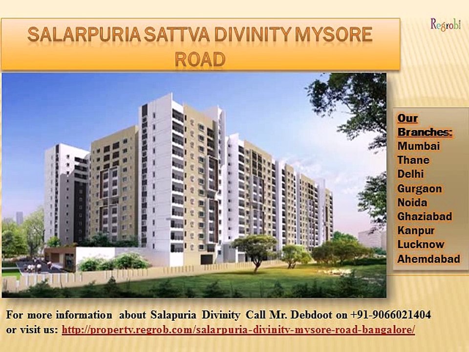 Salarpuria Sattva Divinity Mysore Road Bangalore