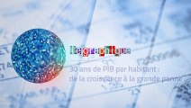 Le Graphique, Xerfi Canal 30 ans de PIB par habitant : de la croissance à la grande panne