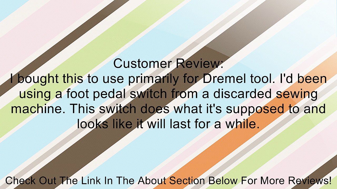 Nippon Labs STK-975PS Switch Pedal for Flexible Shaft Grinder Review