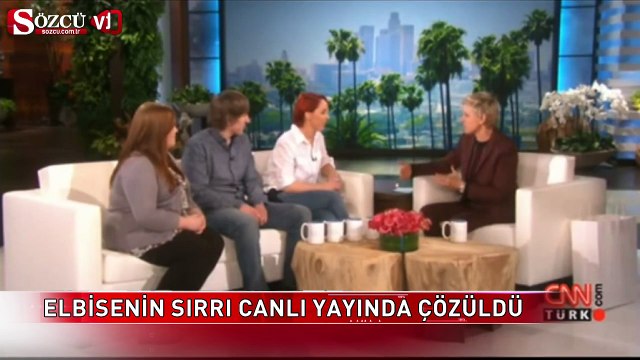 Gizemli elbisenin sırrı canlı yayında çözüldü