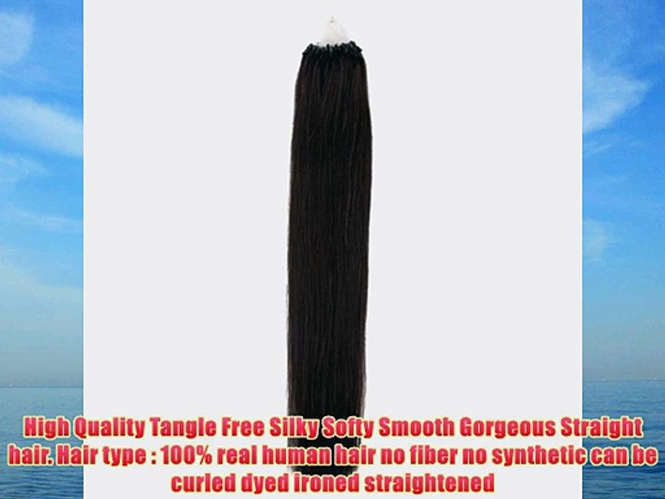 Beauty7 100 strands Loop Micro Ring Remy Human Hair Extension loop hair extension Fashion Hair
