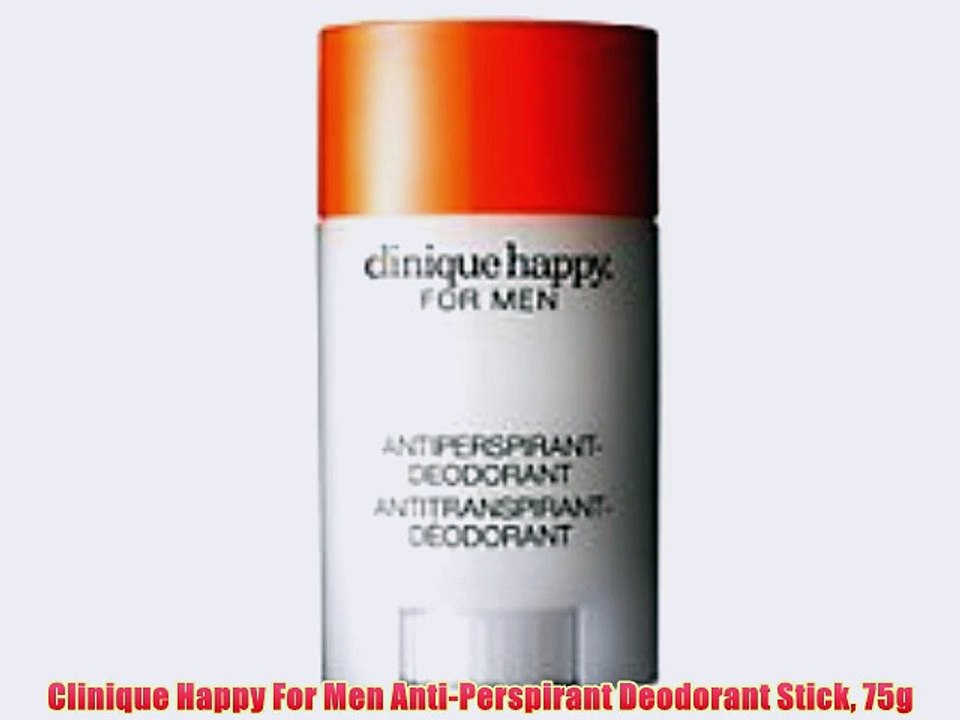 Clinique Happy For Men Anti-Perspirant Deodorant Stick 75g - video  Dailymotion