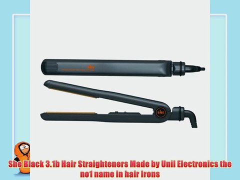 She Black 3.1b Hair Straighteners Made by Unil Electronics the no1 name in hair Irons