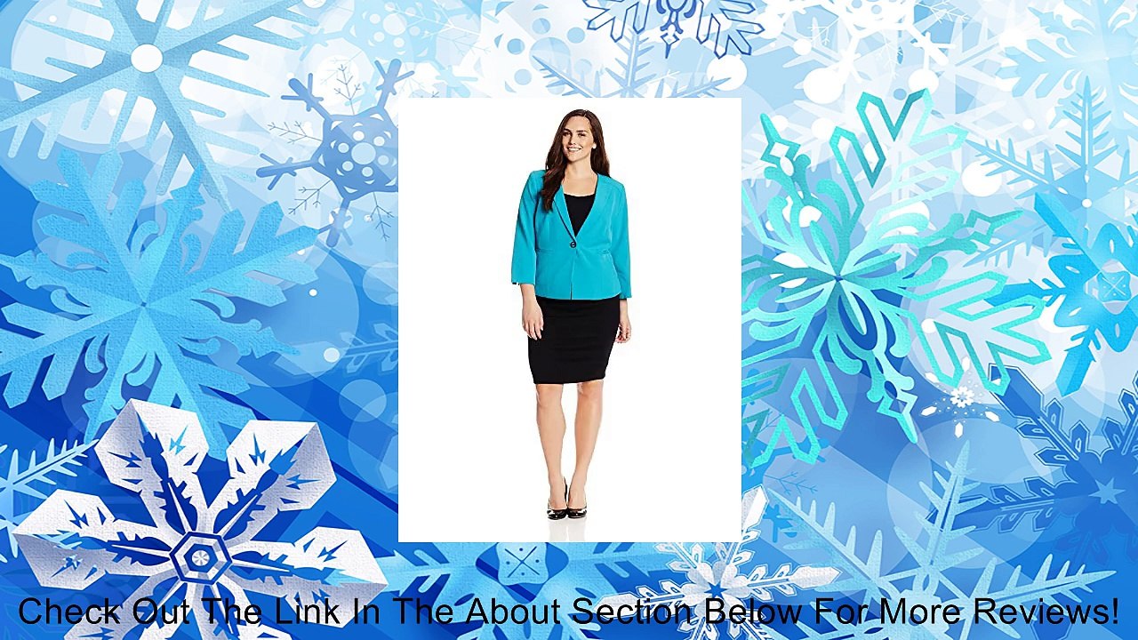 Kasper Women's One Button Invert Pleat Lapel Jacket Review