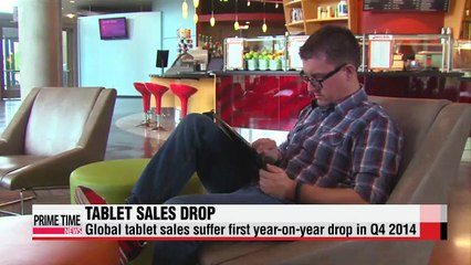 Global tablet sales suffer first year-on-year drop in Q4 2014