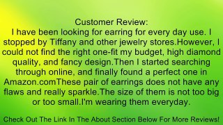 14k White Gold 8 Stone Hoop Diamond Earrings (G-H, I1-I2, 0.50 carat) Review