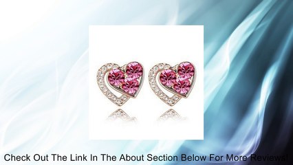 Gold Tone Crystal Heart Earrings Review