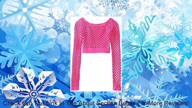 Malibu Sugar Big Girls' Long-Sleeve Cropped Mesh Tee Review