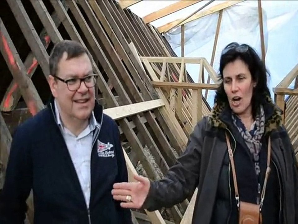 Petite visite sur les toits en travaux de l'église Saint-Pierre de Gonnehem