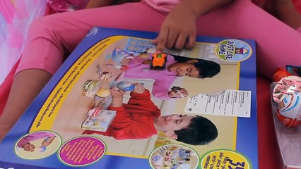 Disney Princess Play House and Kinder Joy Surprise Eggs Unboxing