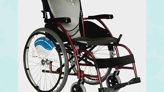 Karman Healthcare S-105 Ergonomic Ultra Lightweight Manual Wheelchair Pearl Silver 16 Inches