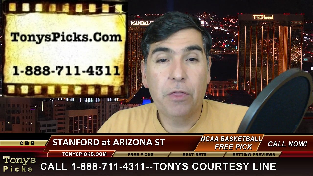 Arizona St Sun Devils vs. Stanford Cardinal Pick Prediction NCAA College Basketball Odds Preview 3-5-2015