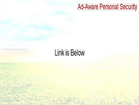 Ad-Aware Personal Security Key Gen (Download Now 2015)
