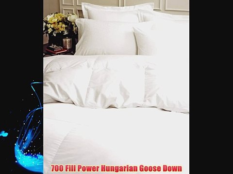 Supremium Baffle Box Heavy Weight Hungarian Goose Down Comforter (Level 4) White Twin