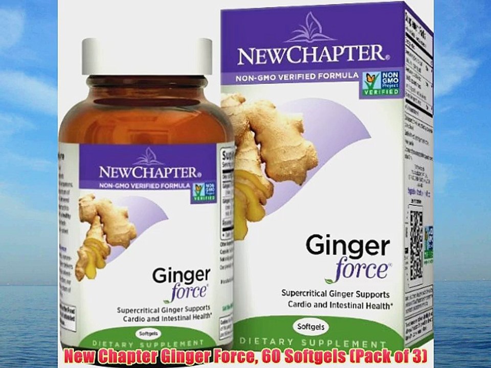 New Chapter Ginger Force 60 Softgels (Pack of 3)