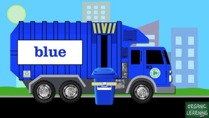 Garbage Trucks Teaching Colors - Learning Basic Colors Video for Kids